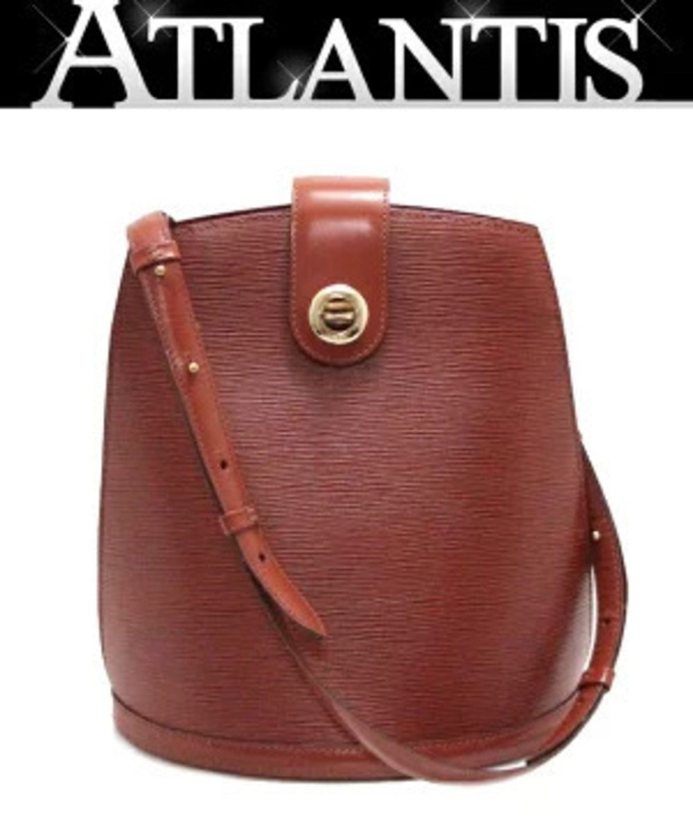 Louis Vuitton Cluny Shoulder Bag Epi Leather Kenya Brown